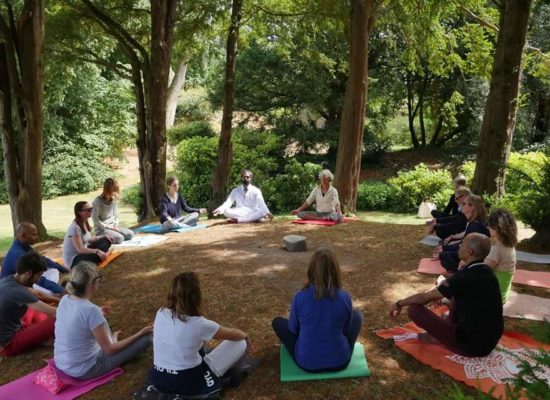 outdoor meditation image